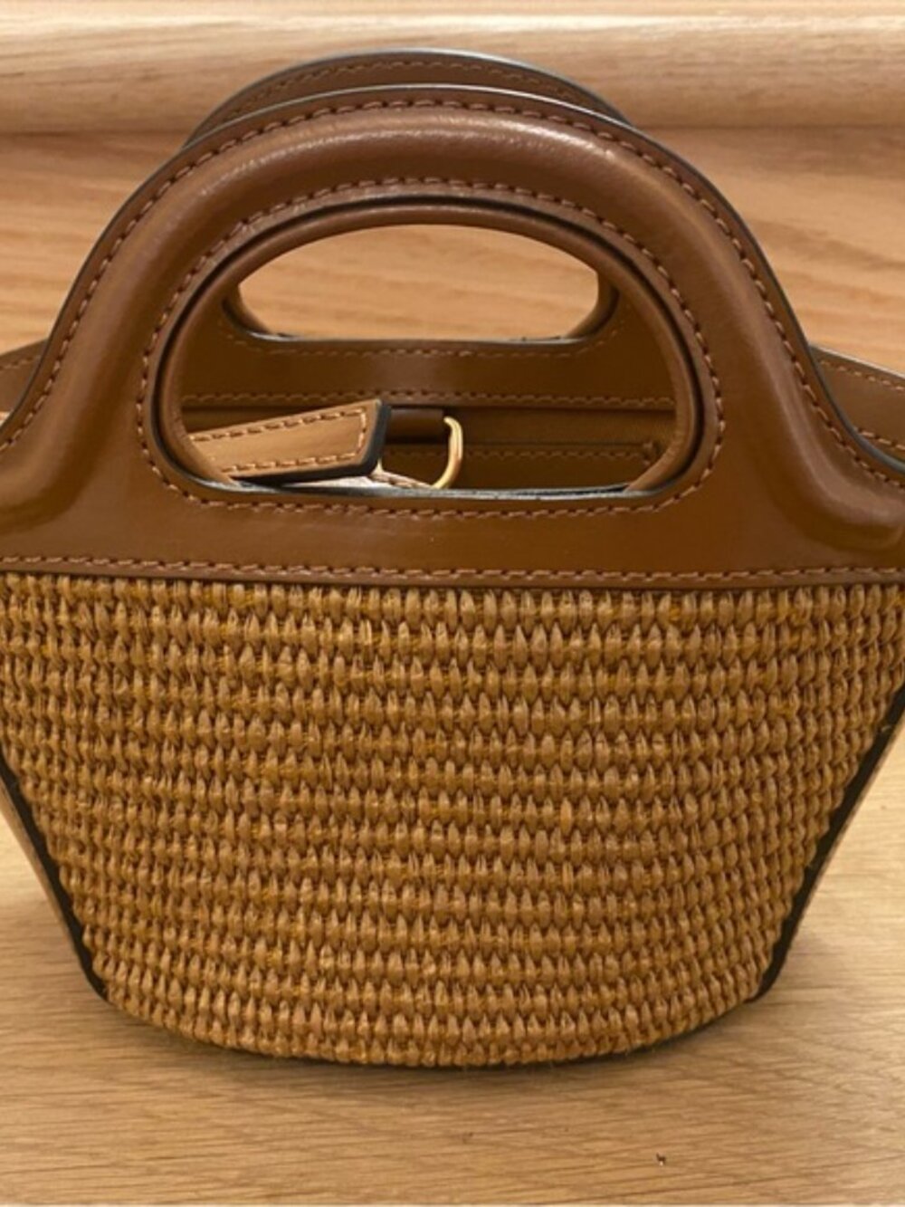 Marni brown Woven Mini Tote - Picture 4 of 4